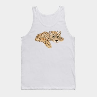 Lounging Leopard Tank Top